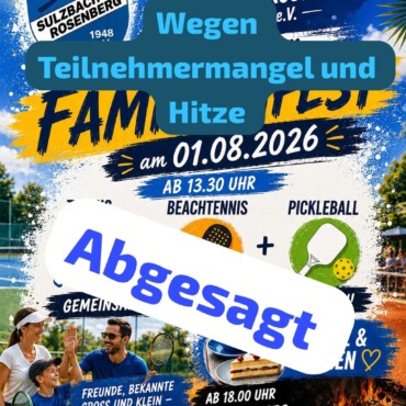 Familienfest abgesagt